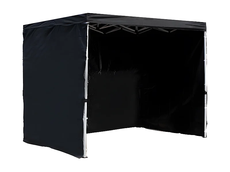 Packs Laterales Carpas Plegables - Pack 3 Laterales Lisos para Carpas 3x2 Master - Negro