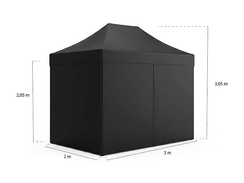 Carpa 3x2 Eco (Kit Completo) - Negro