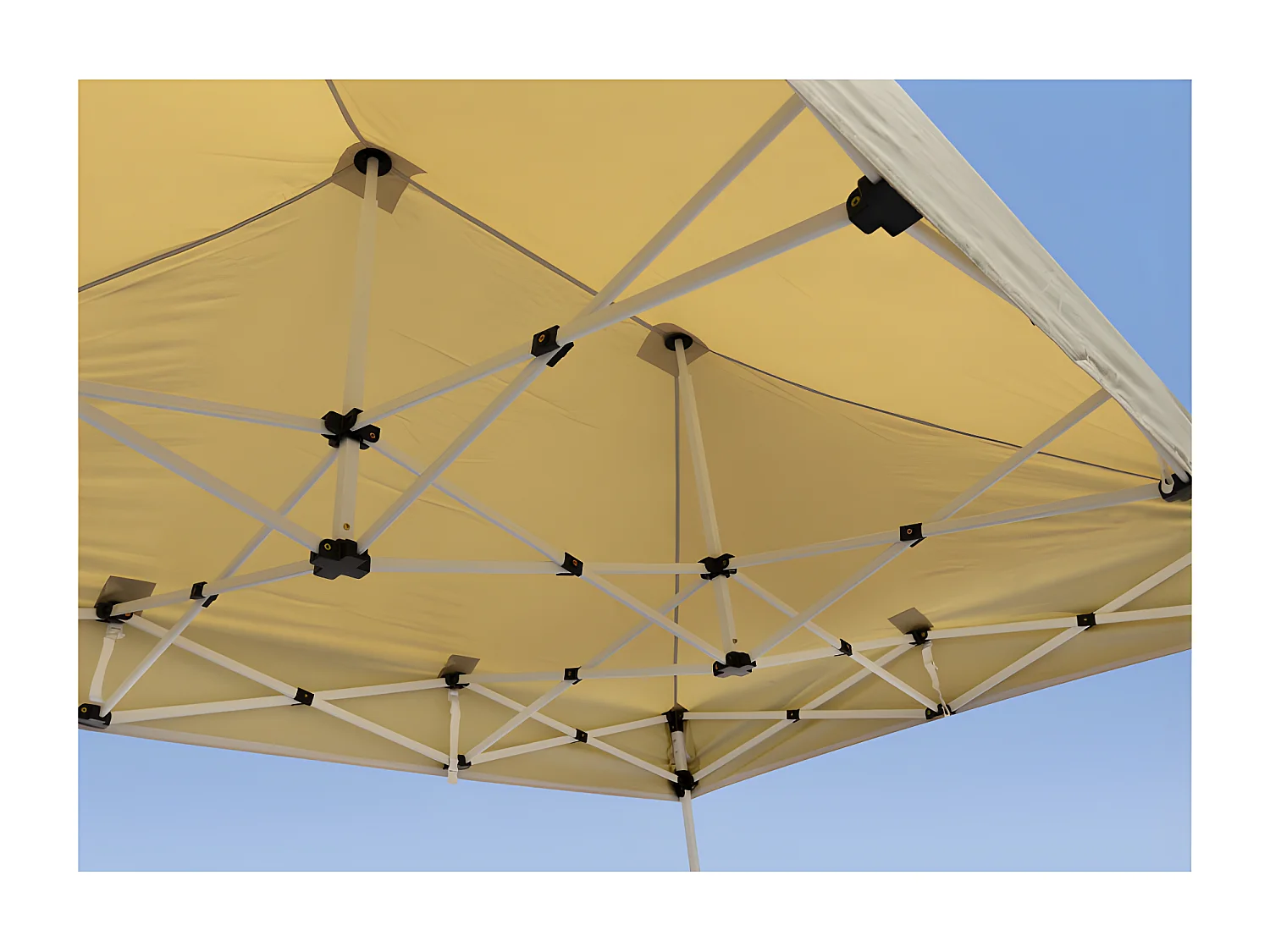 Carpa Plegable 3x2 Master - Crema - Impermeable - Cenador ideal para Camping, Eventos, Playa, Jardín