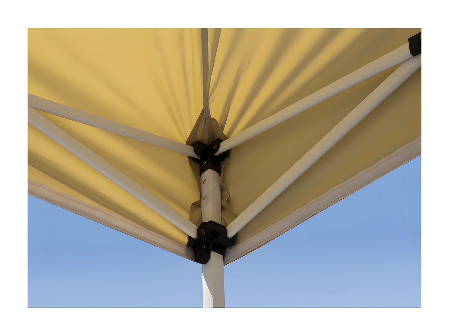 Carpa Plegable 3x2 Master - Crema - Impermeable - Cenador ideal para Camping, Eventos, Playa, Jardín