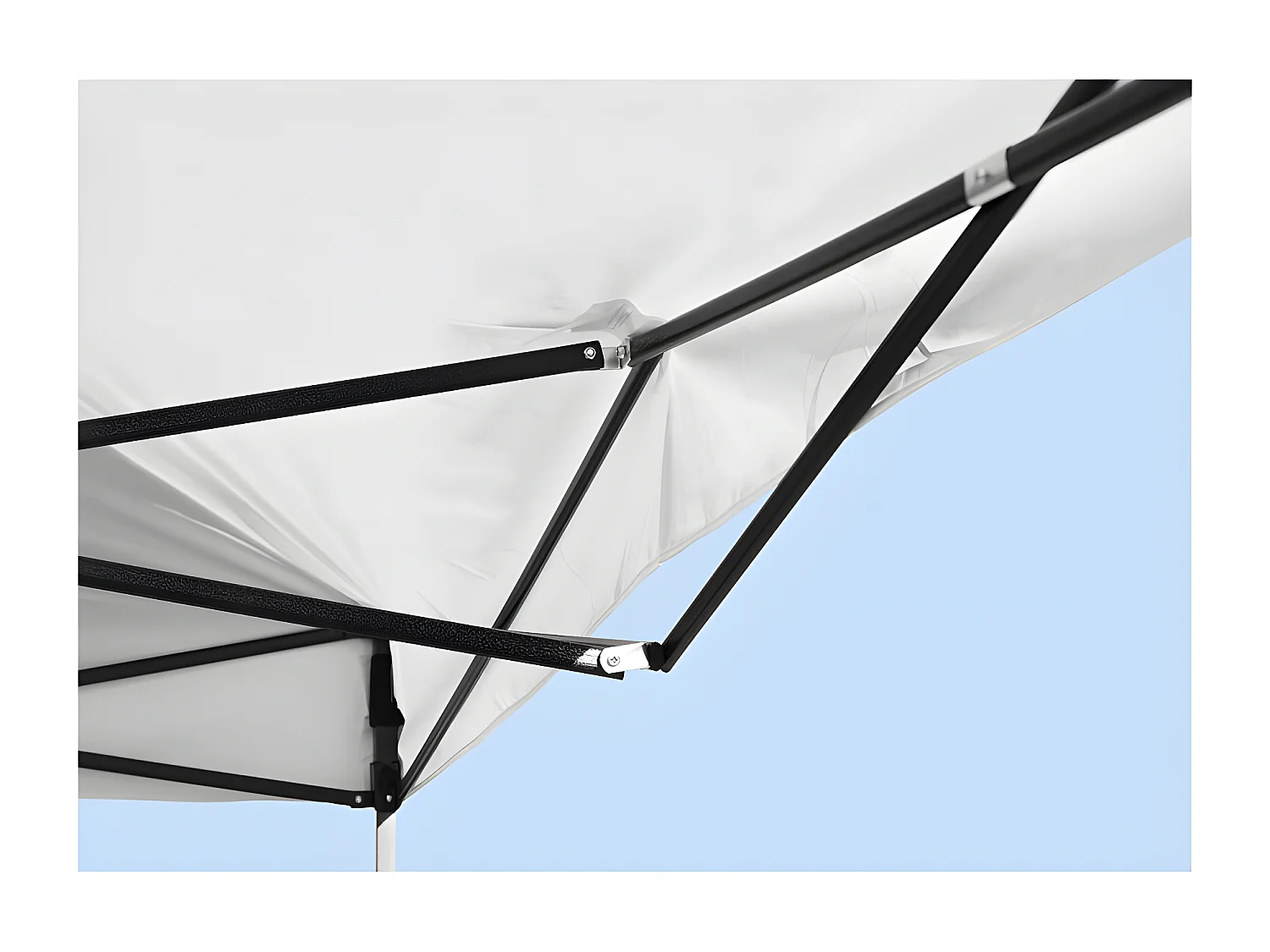 Carpa Plegable 3x3 Basic - Blanco - Impermeable - Cenador ideal para Jardín, Playa, Terrazas - Disponible en varios colores
