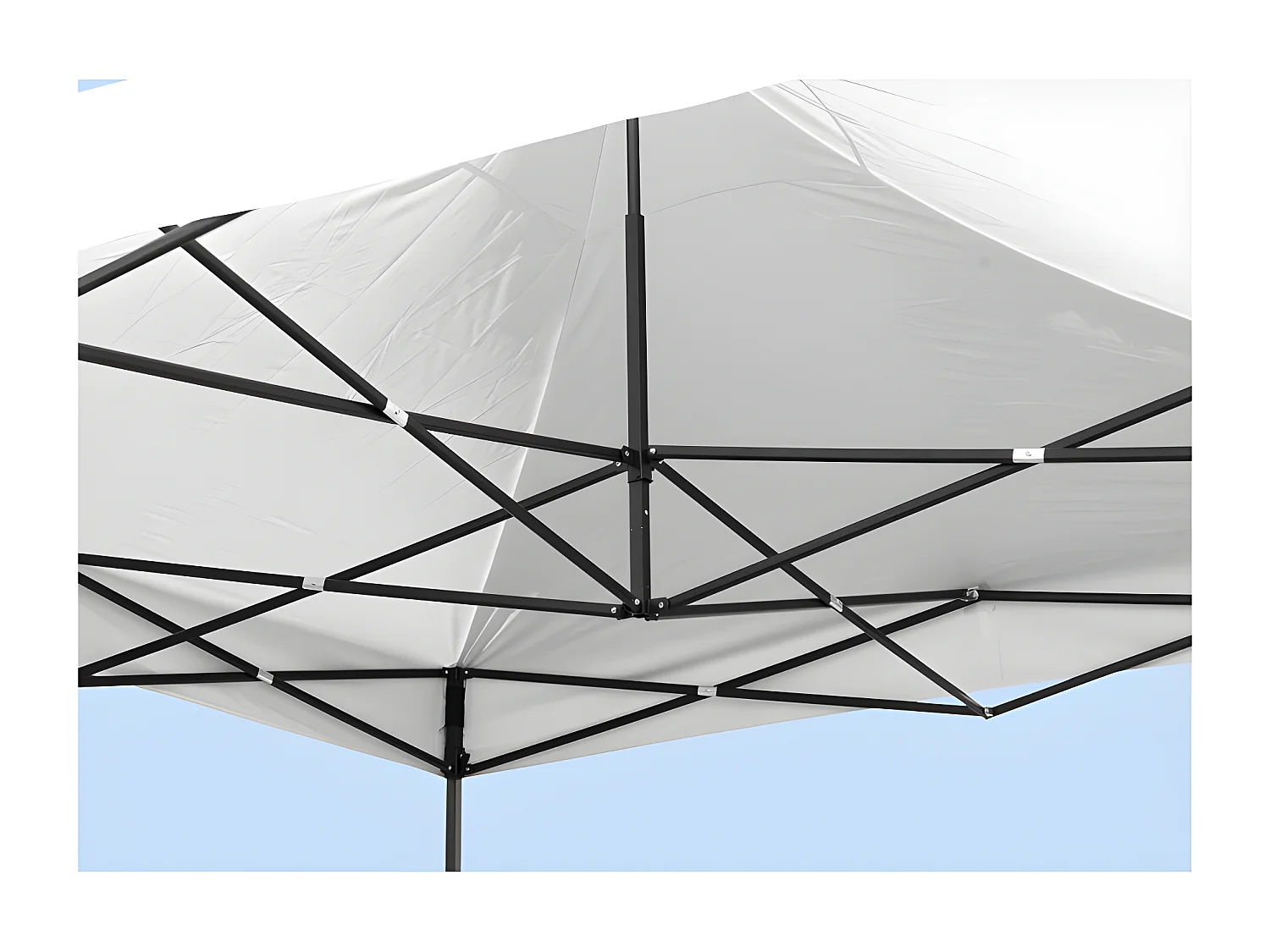 Carpa Plegable 3x3 Basic - Blanco - Impermeable - Cenador ideal para Jardín, Playa, Terrazas - Disponible en varios colores