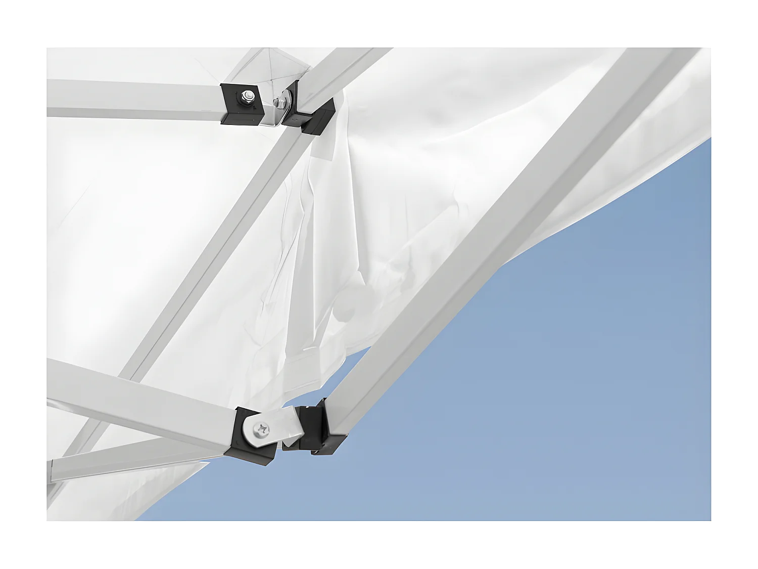 Carpa Plegable 2x2 Eco - Blanco - Impermeable - Cenador ideal para Jardín, Playa, Terrazas - Disponible en varios colores