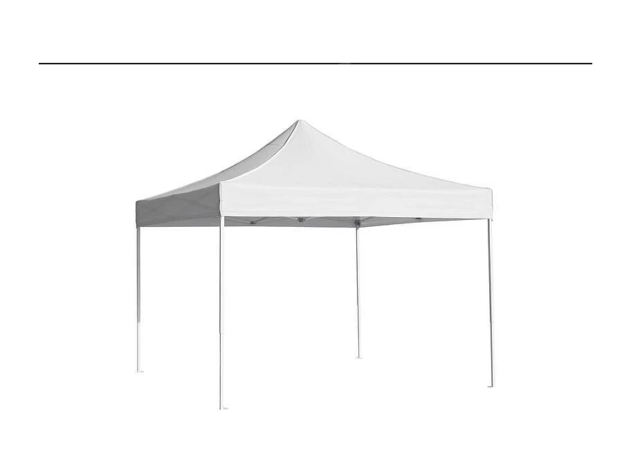Carpa Plegable 2x2 Eco - Blanco - Impermeable - Cenador ideal para Jardín, Playa, Terrazas - Disponible en varios colores