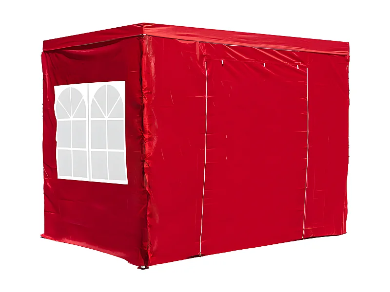 Packs Laterales Carpas Plegables - Pack 4 Laterales para Carpas 2x2 Master 2L1V1P - Rojo