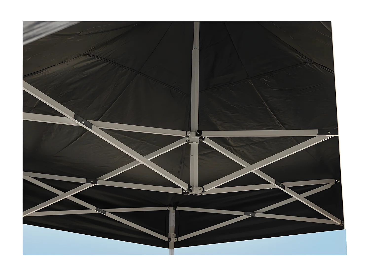 Carpa Plegable 2x2 Eco - Negro - Impermeable - Cenador ideal para Jardín, Playa, Terrazas - Disponible en varios colores
