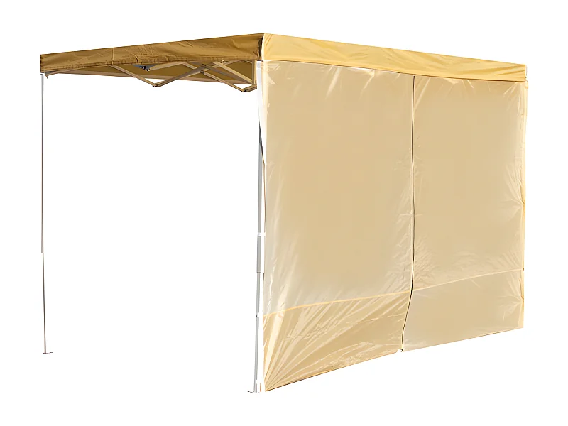 Laterales Individuales Carpas Plegables - Lateral con Puerta 3 Metros Eco - Crema