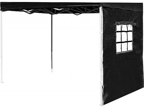 Laterales Individuales Carpas Plegables - Lateral con Ventana 2 Metros Eco - Negro