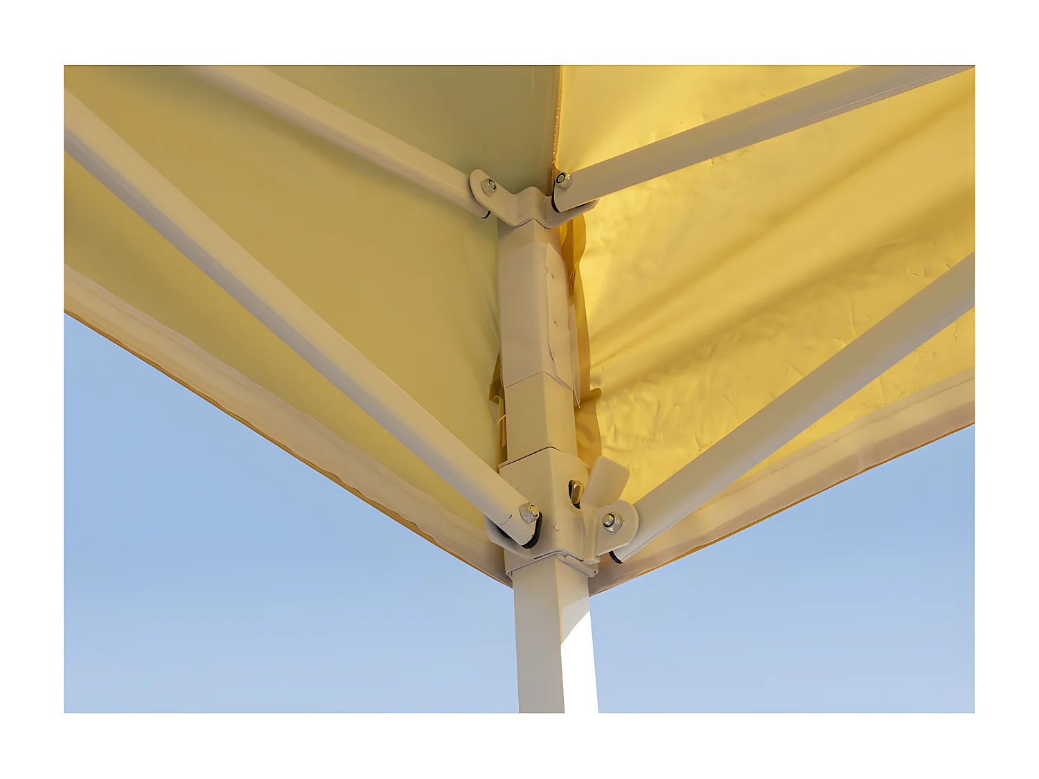 Carpa Plegable 3x2 Eco - Crema - Impermeable - Cenador ideal para Jardín, Playa, Terrazas - Disponible en varios colores