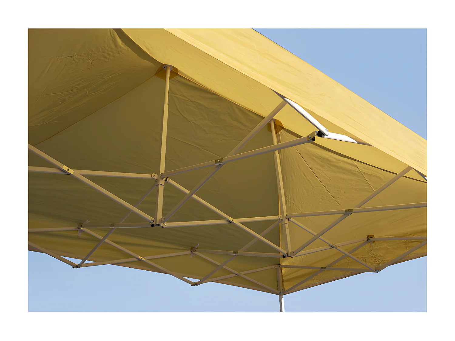 Carpa Plegable 3x2 Eco - Crema - Impermeable - Cenador ideal para Jardín, Playa, Terrazas - Disponible en varios colores