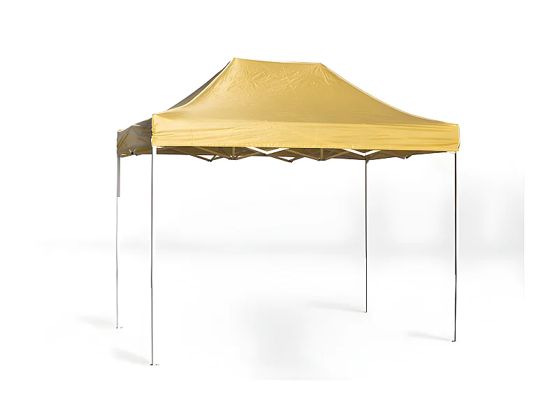 Carpa Plegable 3x2 Eco - Crema - Impermeable - Cenador ideal para Jardín, Playa, Terrazas - Disponible en varios colores
