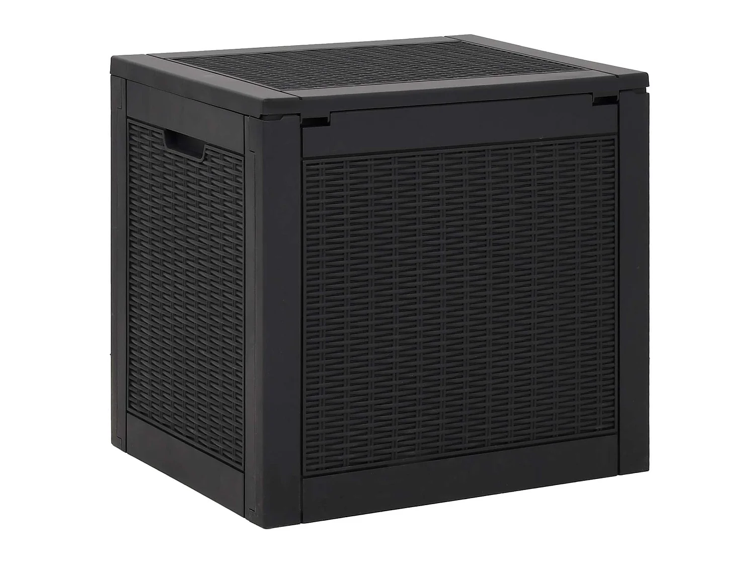 Contenitore Giardino Nero 55,5x43x53 cm Polipropilene