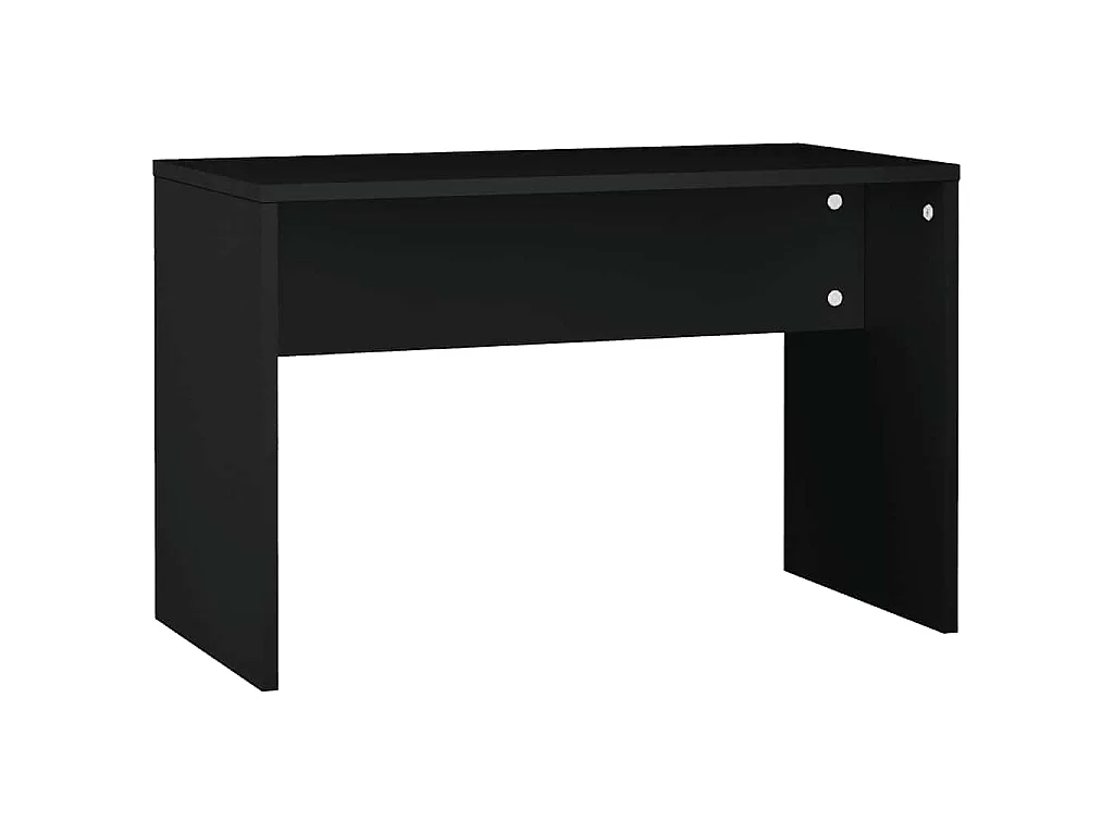 Schminktisch-Set mit LED Schwarz Holzwerkstoff