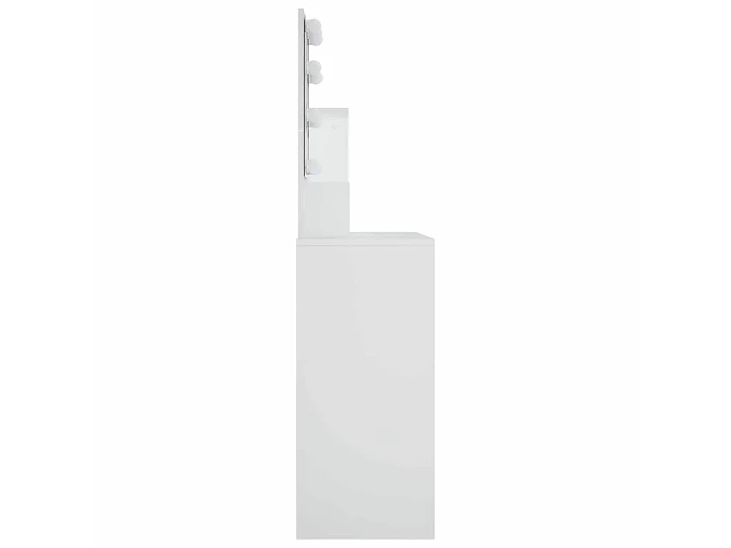 Toeletta con LED Bianca 86,5x35x136 cm