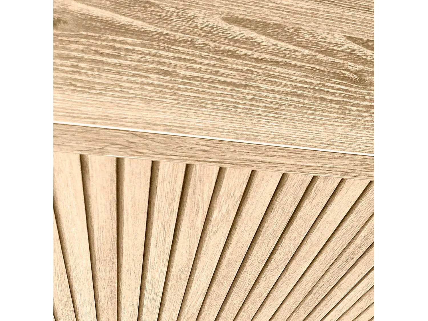 Meuble à chaussures/rangement - H109cm x L90cm x P27cm chêne doré portes impression lattes piètement noir - Narvik