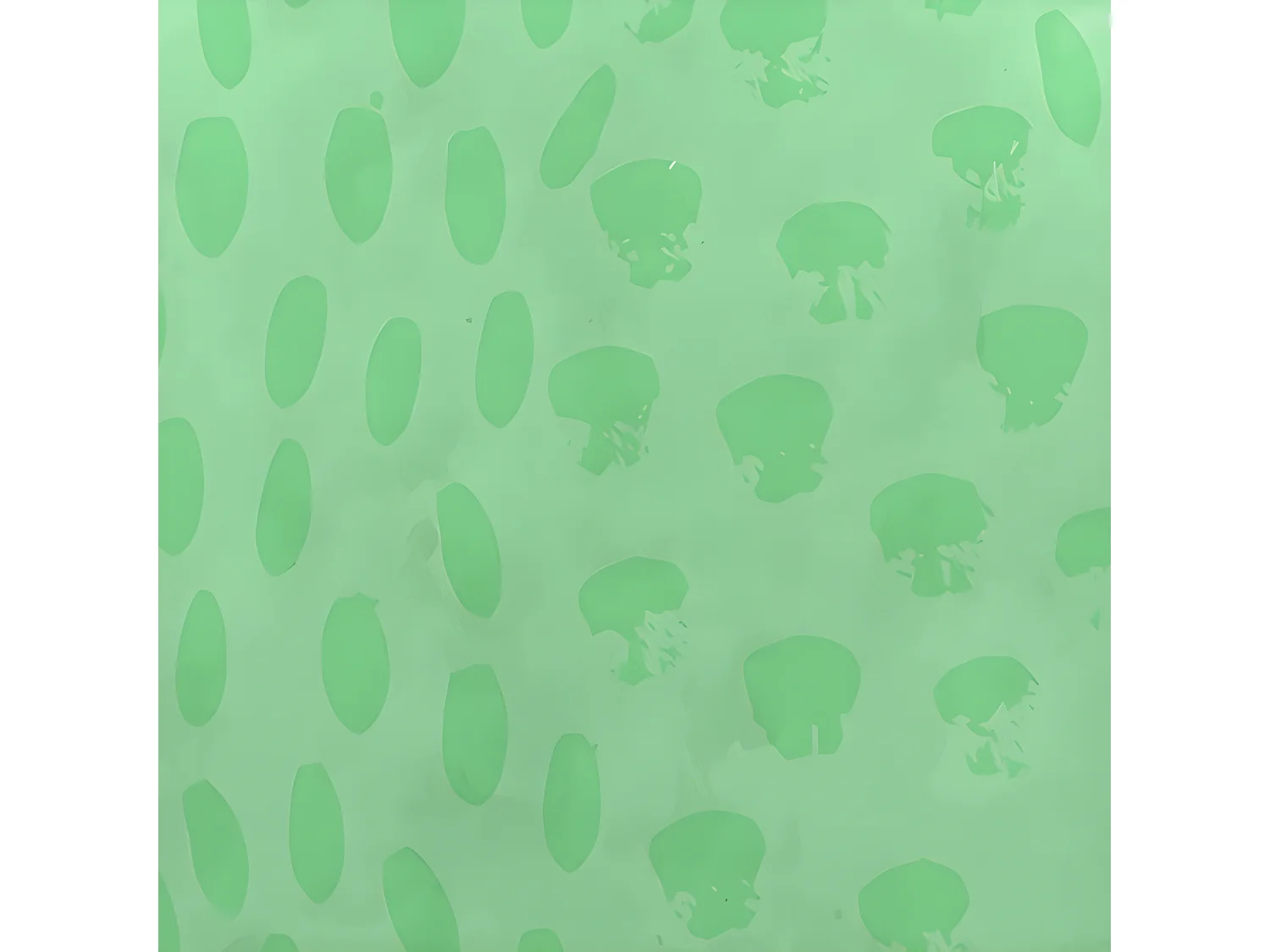 Cojín forma de nube algodón verde 30x40cm