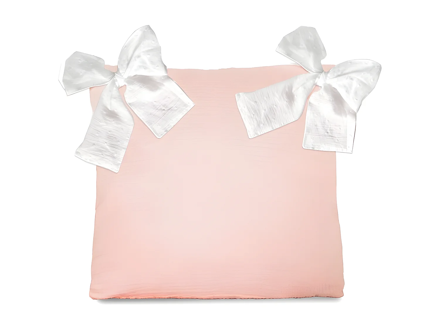 Capa de almofada de algodão rosa 40x40cm