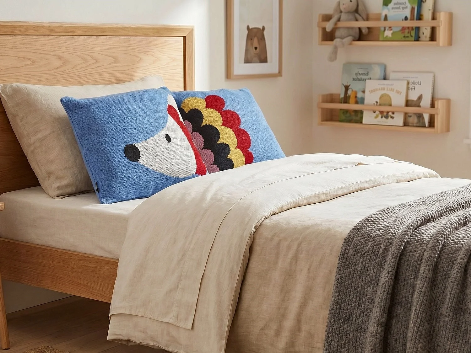 Set di 2 cuscini cotone blu 45 x 45 cm PASHOT