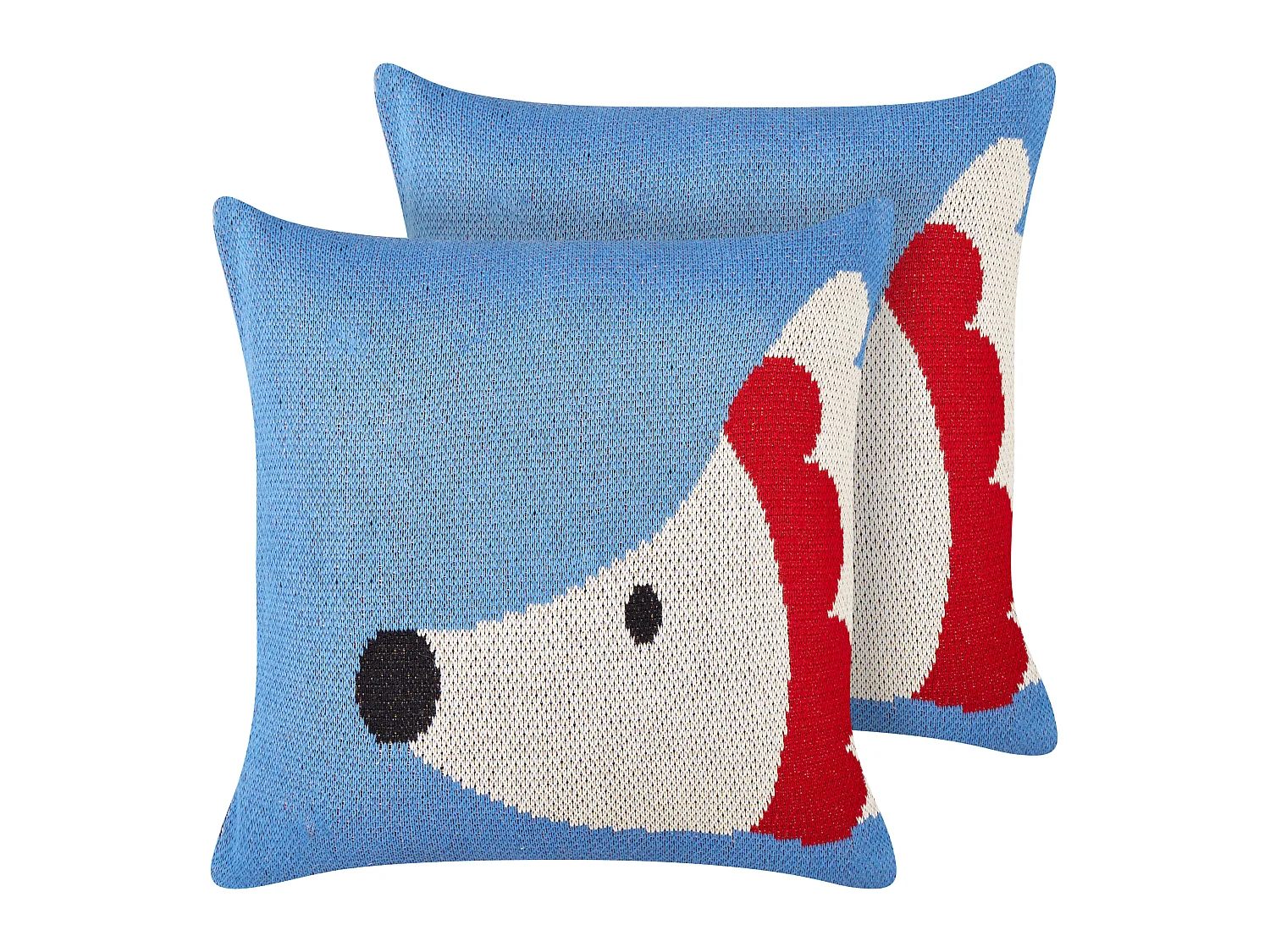 Lot de 2 coussins 45 x 45 cm bleu PASHOT