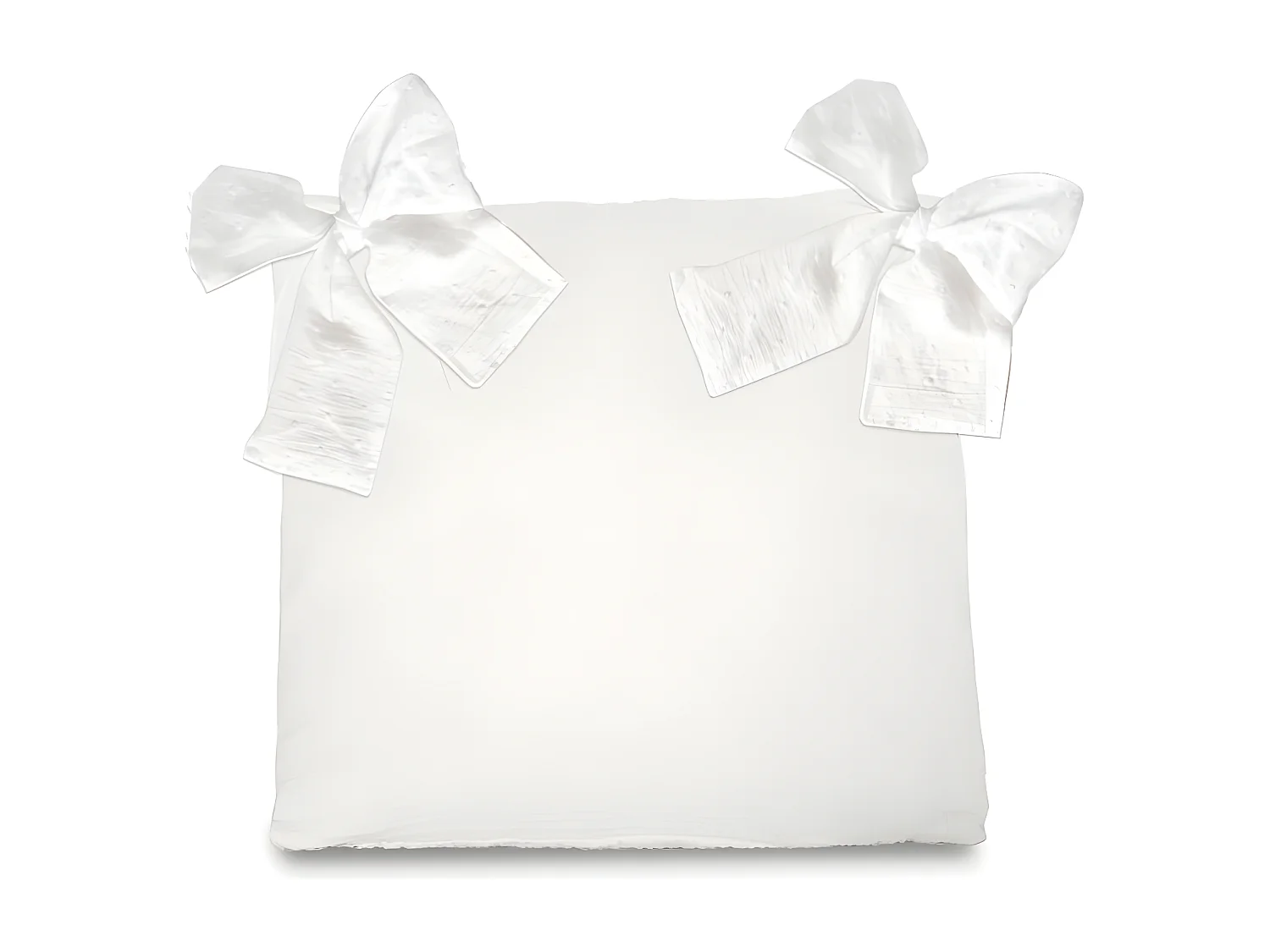 Capa de almofada de algodão branco 40x40cm