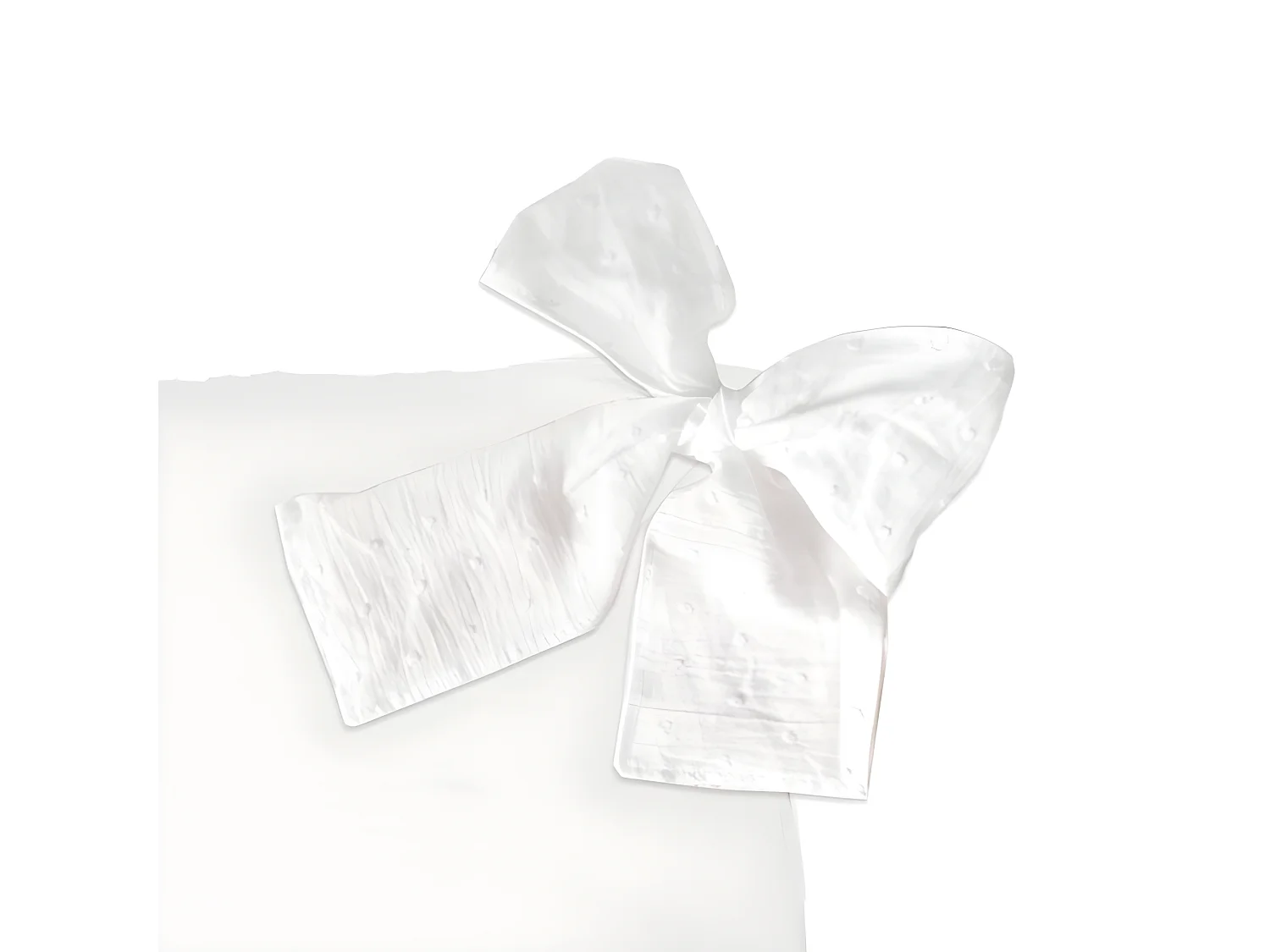 Capa de almofada de algodão branco 40x40cm