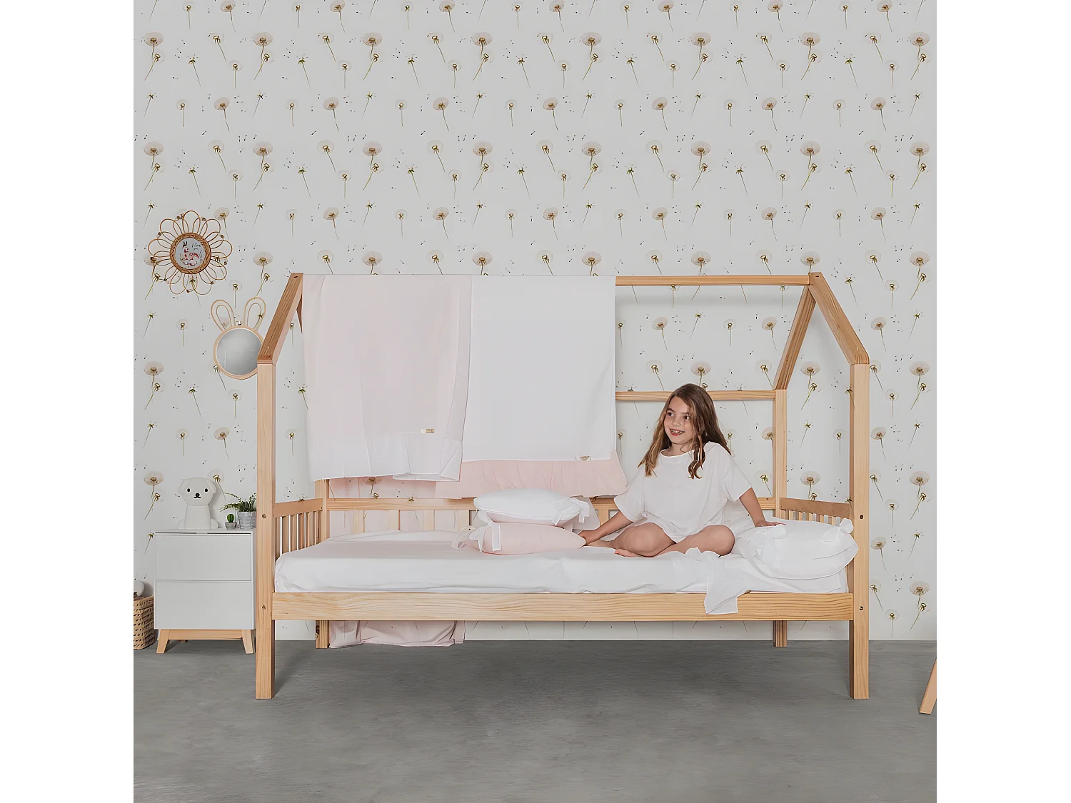 Capa de almofada de algodão branco 40x40cm