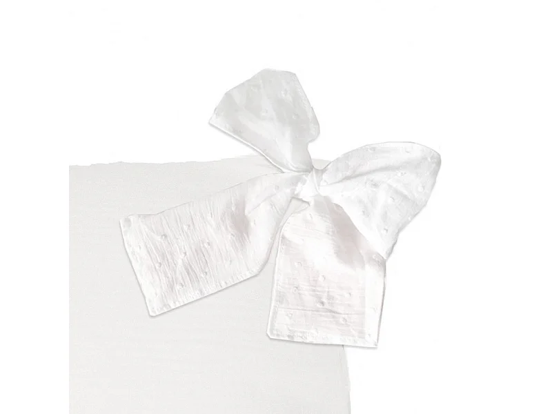 Housse de coussin en coton blanc 40x40cm