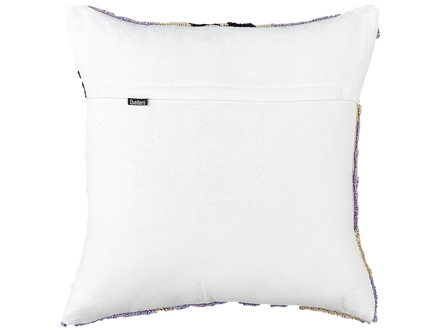 Conjunto de 2 almofadas decorativas com padrão floral em algodão roxo 45 x 45 cm SOAPWORT