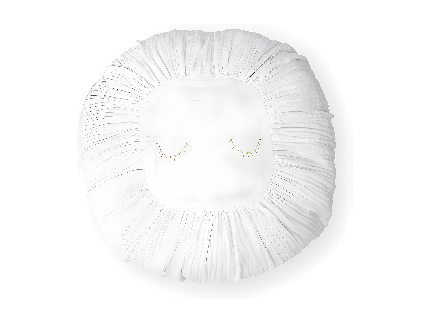 Kissen Baumwolle weiß 11x35x35cm