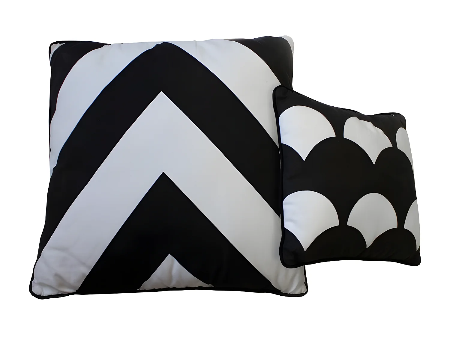 Almofadas set de 2 algodão multicolor 30x30/50x50cm