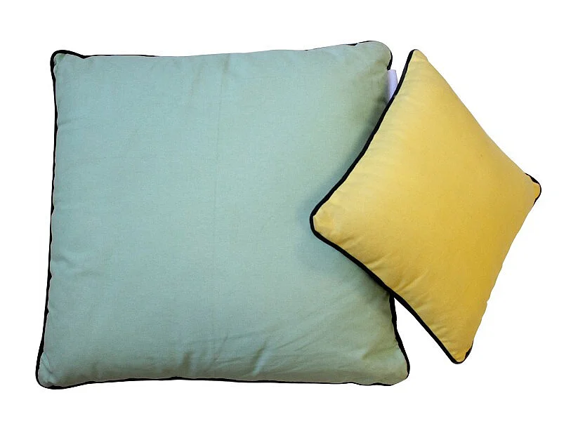 Coussins set de 2 coton multicolore 30x30/50x50cm