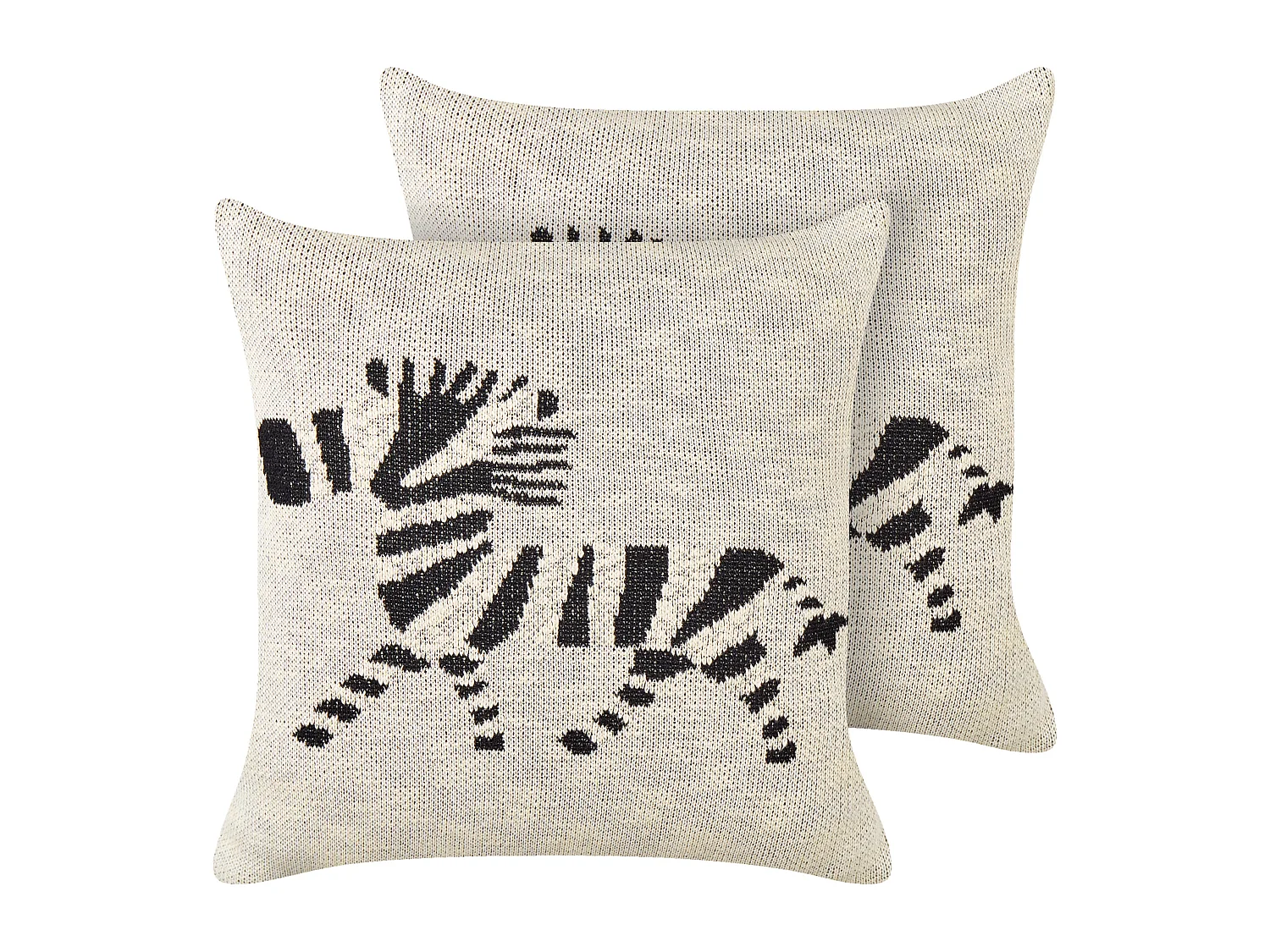 Lot de 2 coussins 45 x 45 cm beige JABORDI