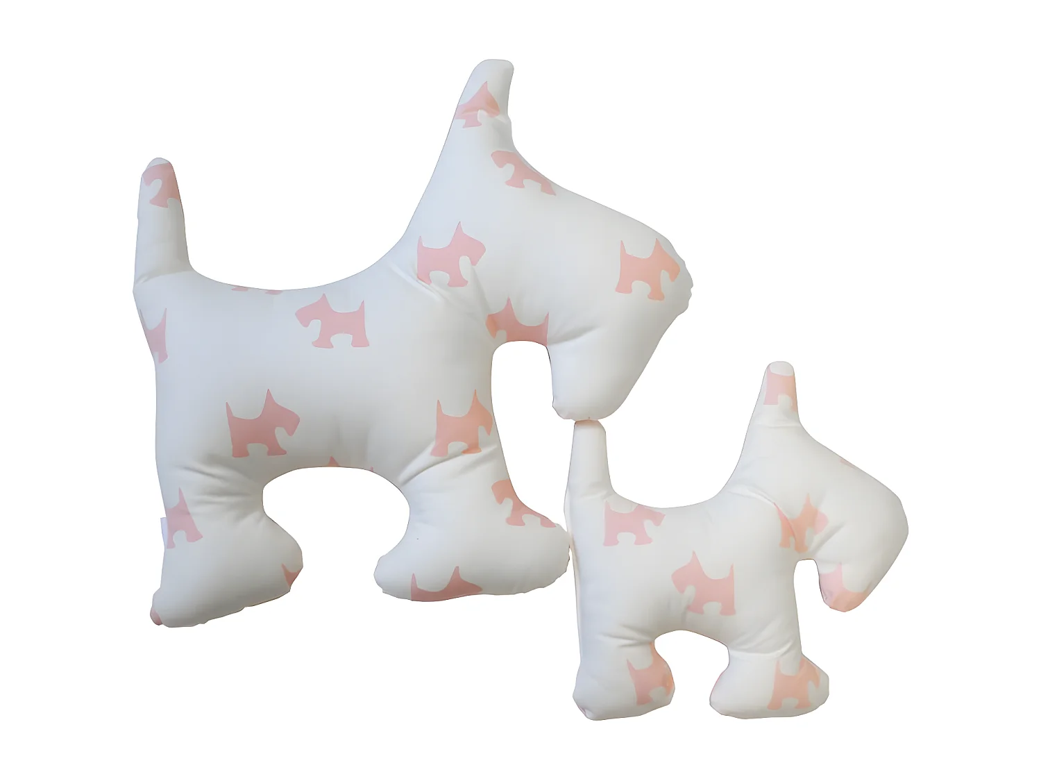 Kissen 2 er Set Baumwolle rosa 30x30/50x50cm