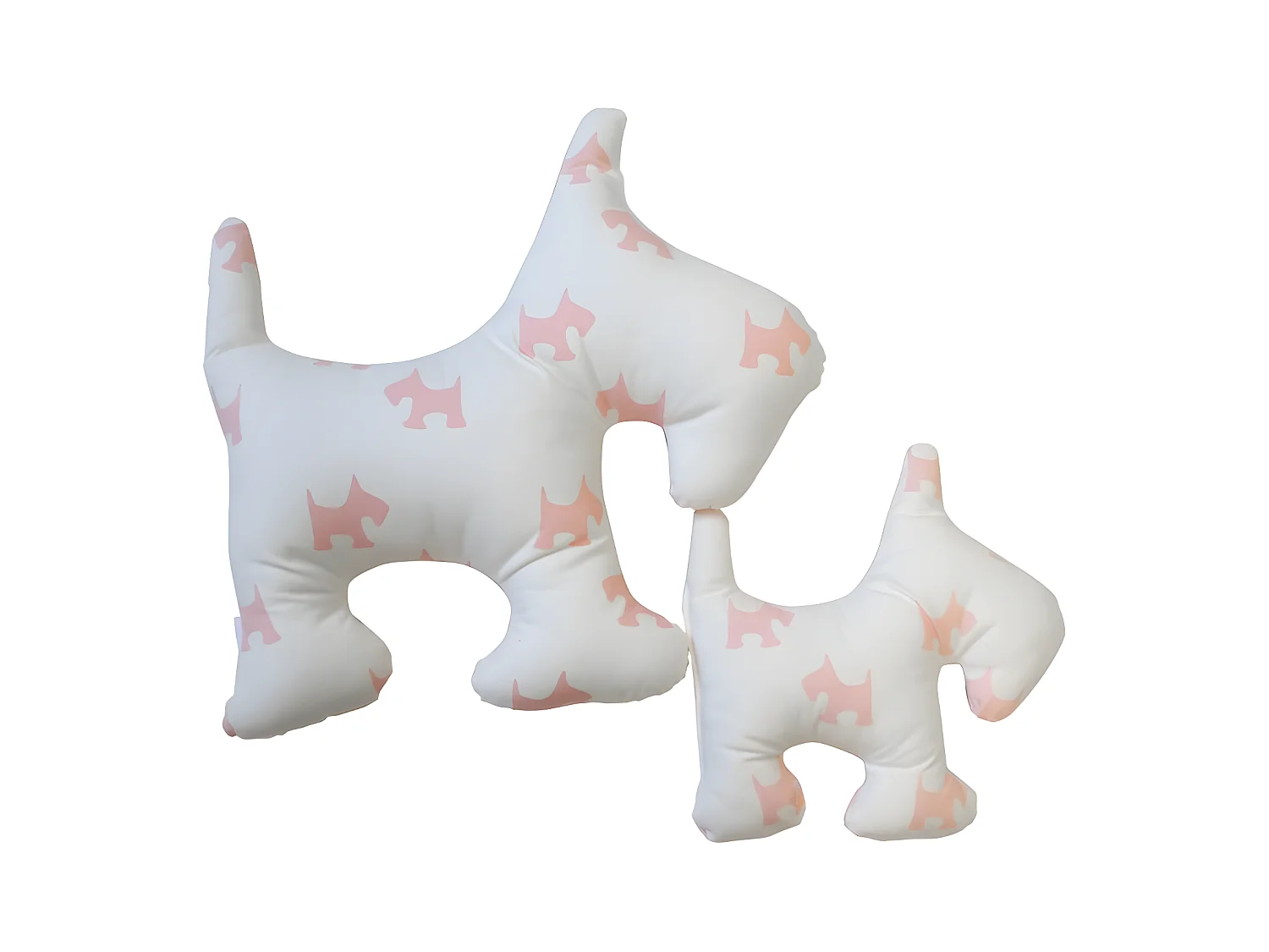 Cojines set de 2 algodón rosa 30x30/50x50cm