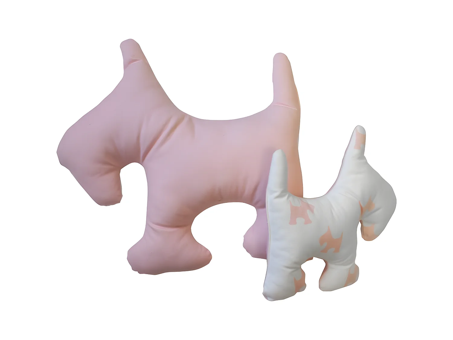 Cojines set de 2 algodón rosa 30x30/50x50cm