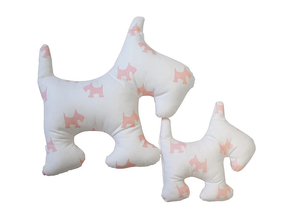 Kussens set van 2 katoen roze 30x30/50x50cm