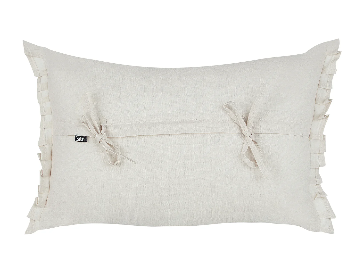 Set di 2 cuscini SASSAFRAS Lino 30 x 45 cm Bianco sporco Tinta unita