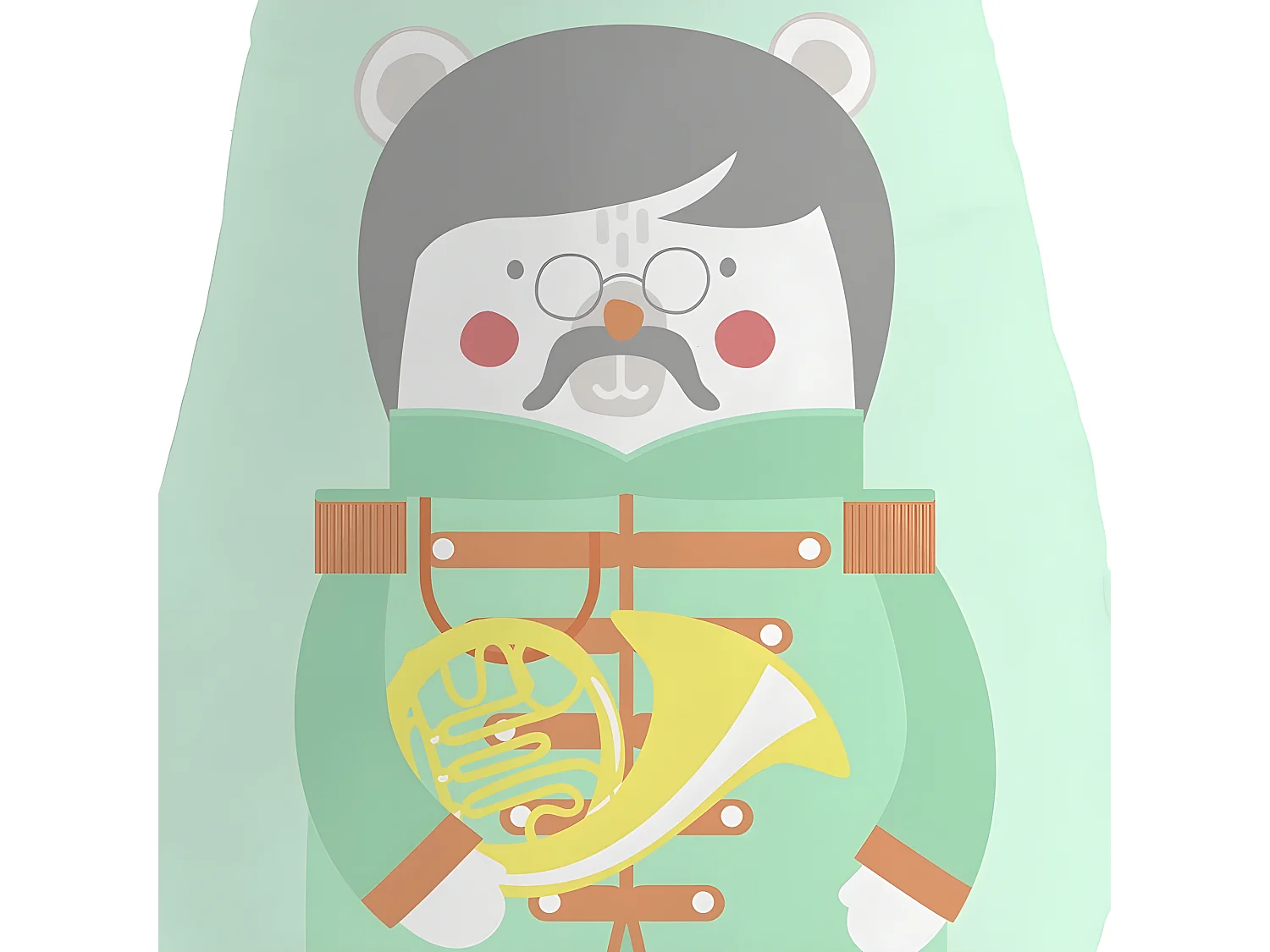 Cojín algodón verde 30x40cm