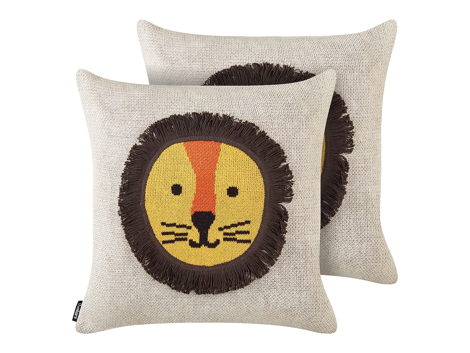Lot de 2 coussins 45 x 45 cm beige SARANGAR