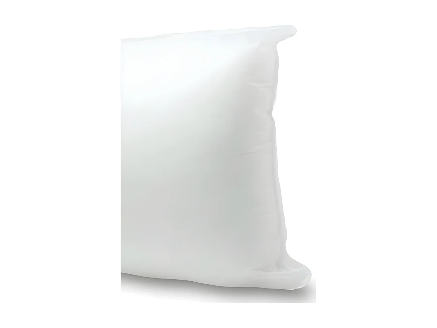 Enchimento de almofada retangular em poliéster branco 50x70cm
