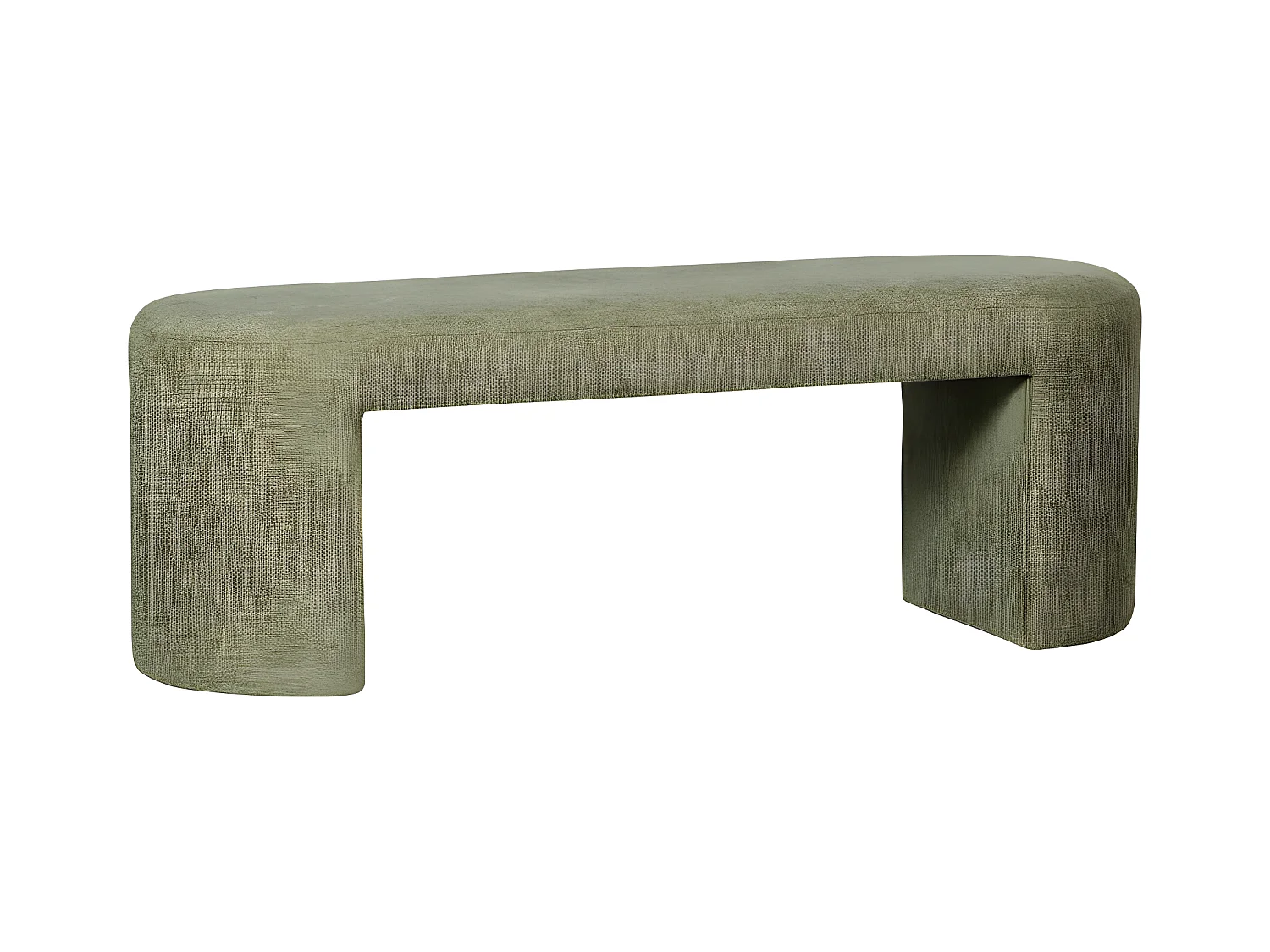 Jacob - Banc en tissu L130cm - Vert