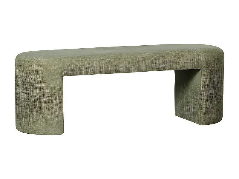 Jacob - Banc en tissu L130cm - Vert