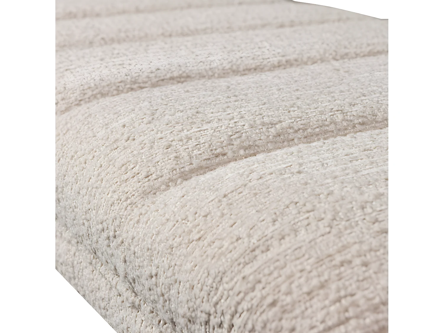 Traffic - Banc en tissu L160cm - Noir et blanc