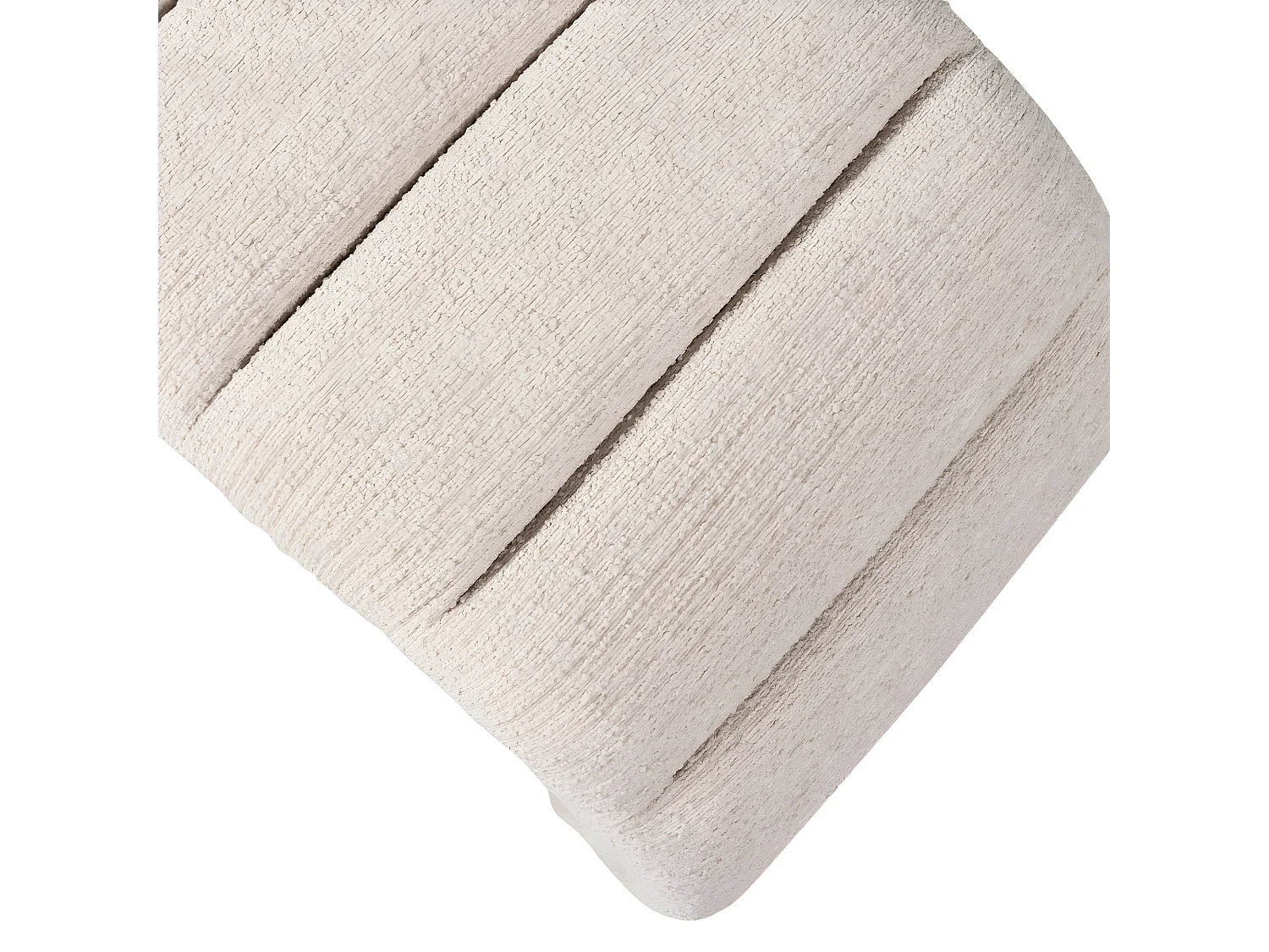 Traffic - Banc en tissu L160cm - Noir et blanc