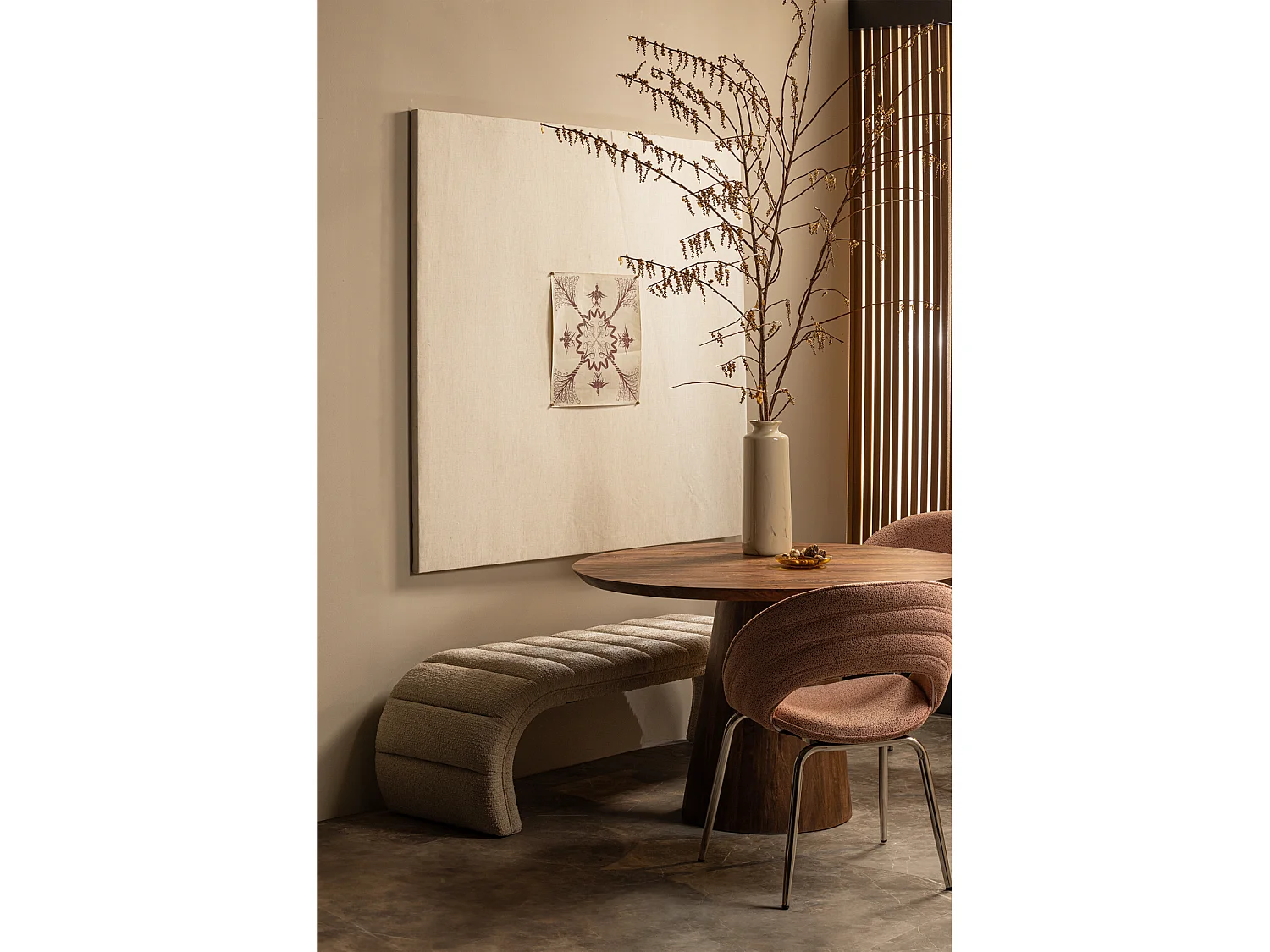 Banc organique en tissu grossier TRAFFIC