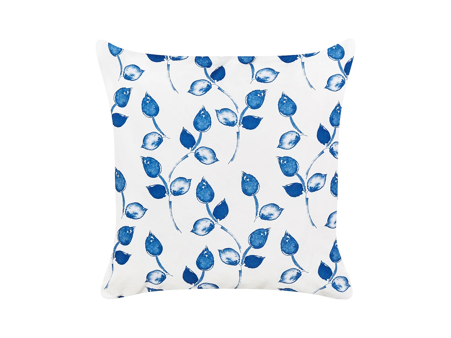 Conjunto de 2 cojines de exterior TORBORA Patrón de plantas 45 x 45 cm Blanco Azul