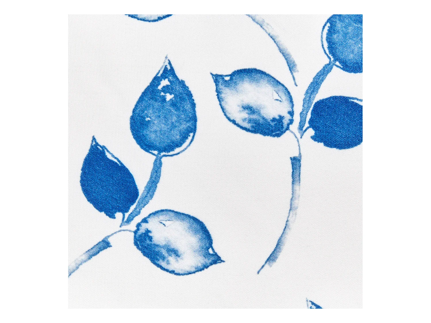 Conjunto de 2 cojines de exterior TORBORA Patrón de plantas 45 x 45 cm Blanco Azul