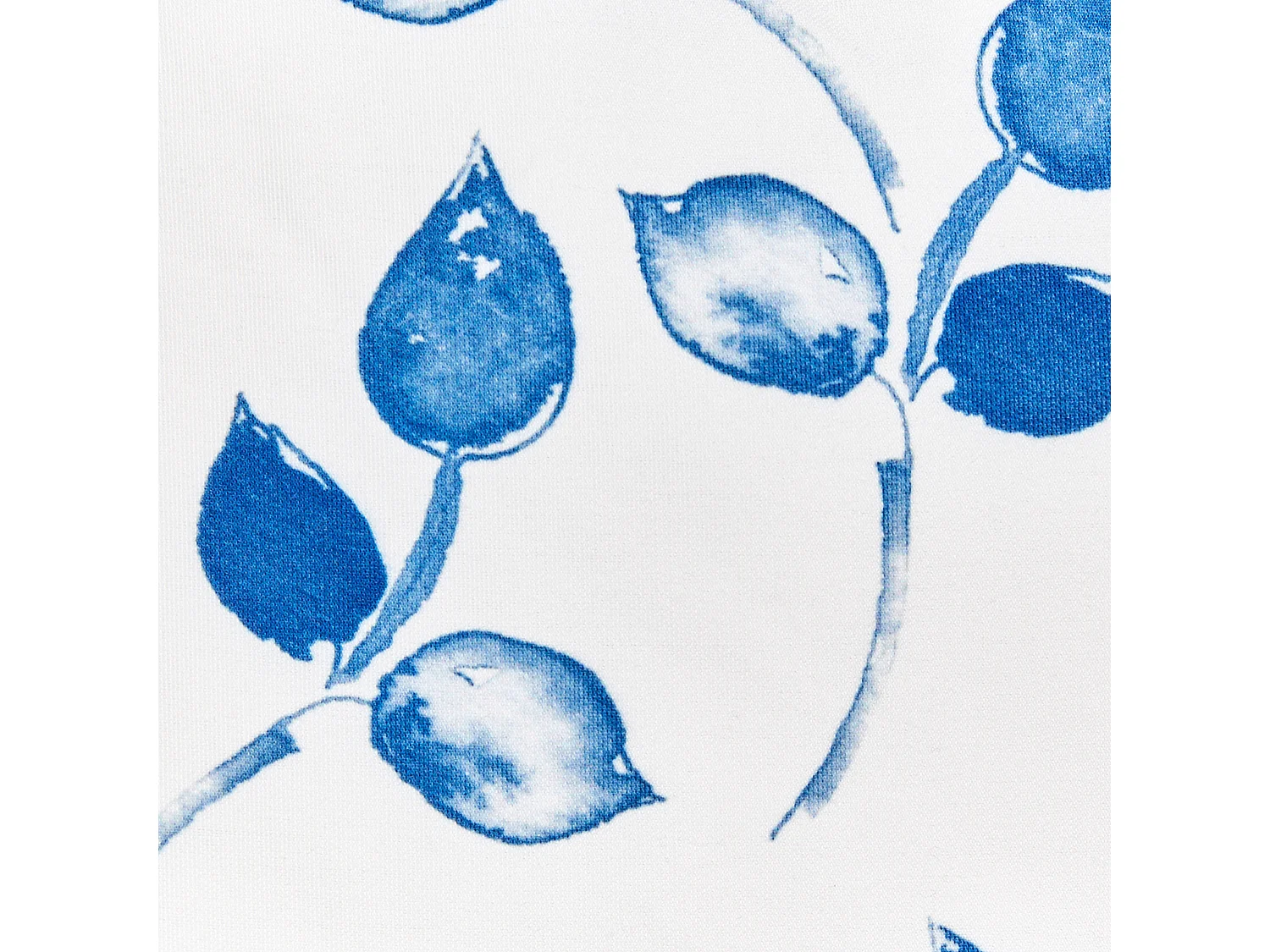 Set van 2 tuinkussens TORBORA Bladpatroon 40 x 60 cm Wit Blauw