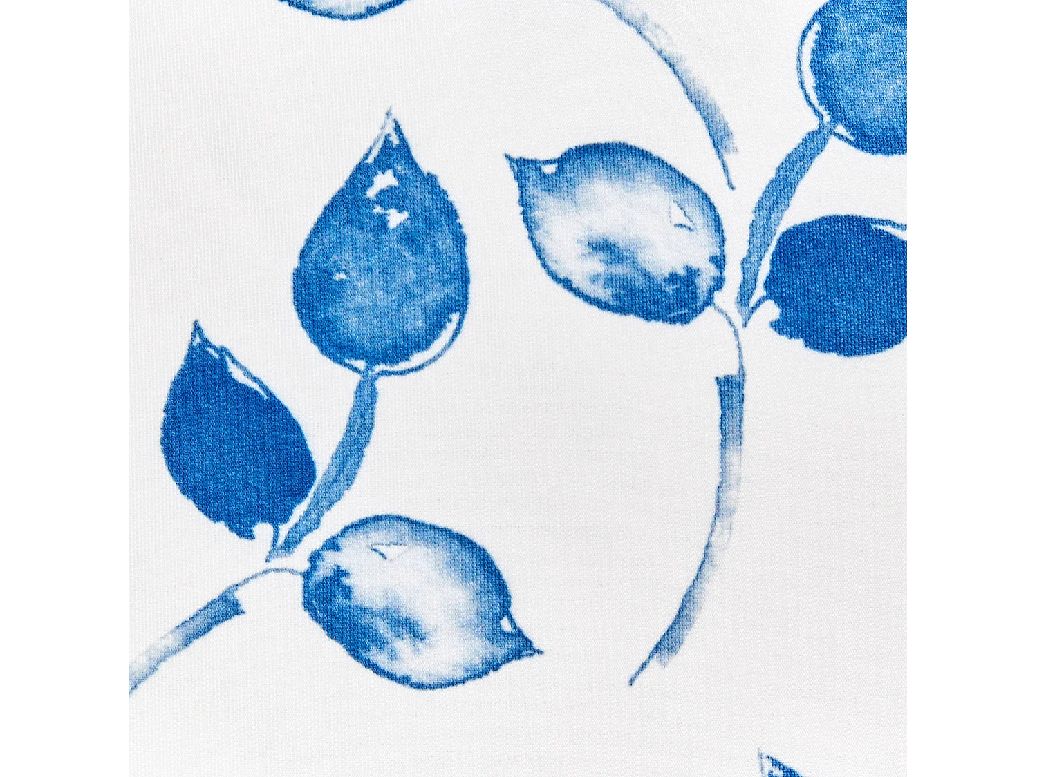 Lot de 2 coussins d\'extérieur TORBORA Motif de plante 40 x 60 cm Blanc Bleu