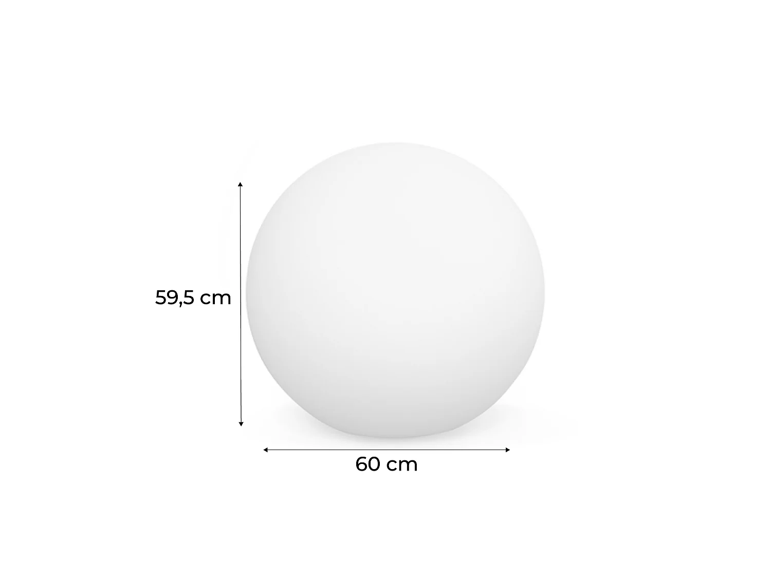 Bola luminosa LED inalámbrica, interior/exterior, 16 colores